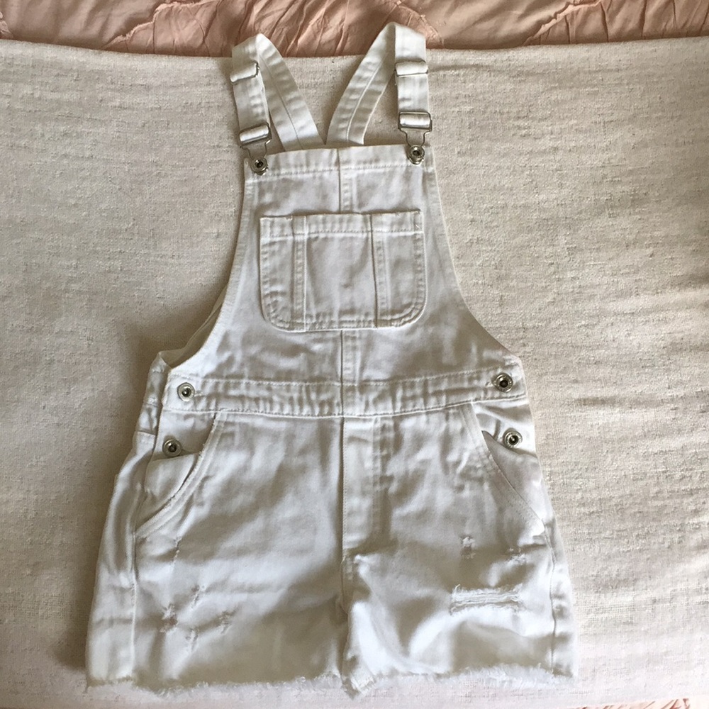 Zara kids white overalls